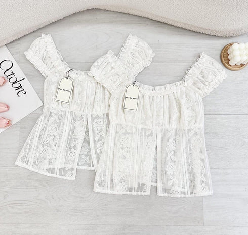 Lacey Slit Tops